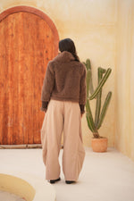 Load image into Gallery viewer, Two-Tone Faux Fur Wrap Jacket
