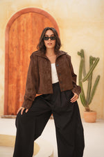 Load image into Gallery viewer, Chic Autumn Look Brown Jacket
