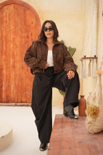 Load image into Gallery viewer, Chic Autumn Look Brown Jacket
