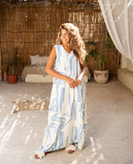 Load image into Gallery viewer, Linen Breeze Dress – Blue
